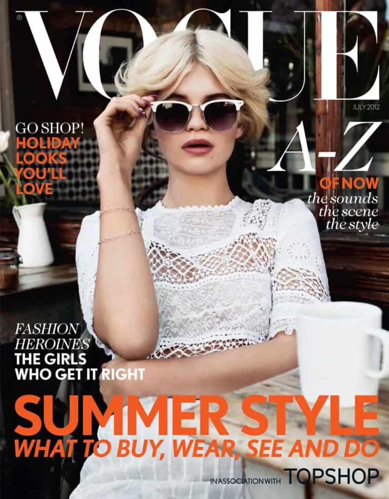 Vogue cover make up by Lauren Parsons, past student of Glauca Rossi